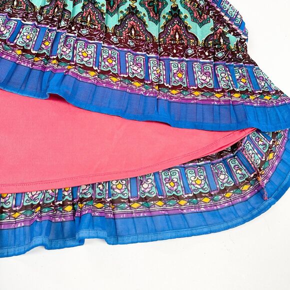 Mix Nouveau Maxi Skirt Womens Small Pleated Coquette Feminine Cottagecore Fairy - Picture 5 of 10